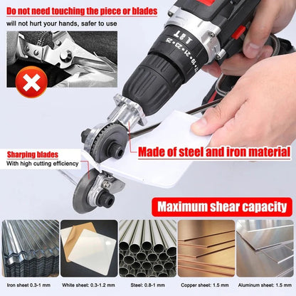 Versatile Metal Cutting Attachment for Electric Drills