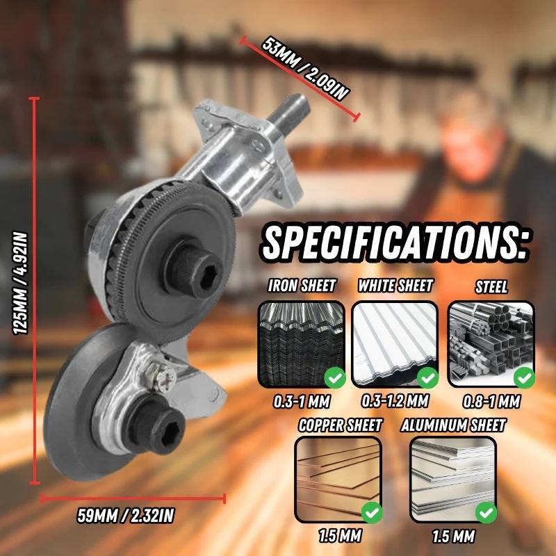 Versatile Metal Cutting Attachment for Electric Drills