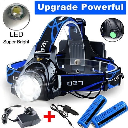 Versatile Rechargeable Headlamp with Adjustable Focus and Modes