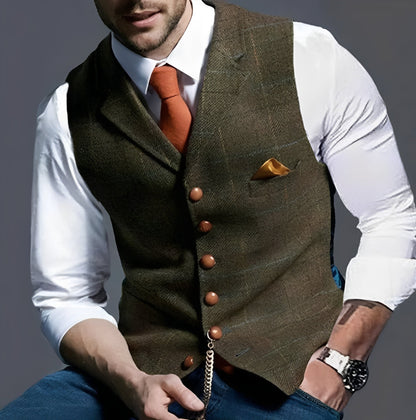 Classic Tailored Vest with Timeless Elegance