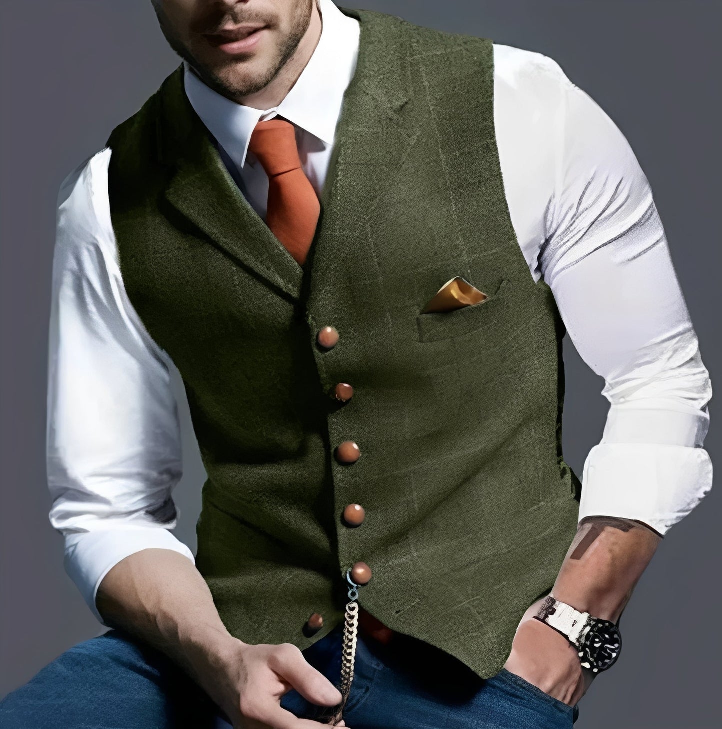 Classic Tailored Vest with Timeless Elegance
