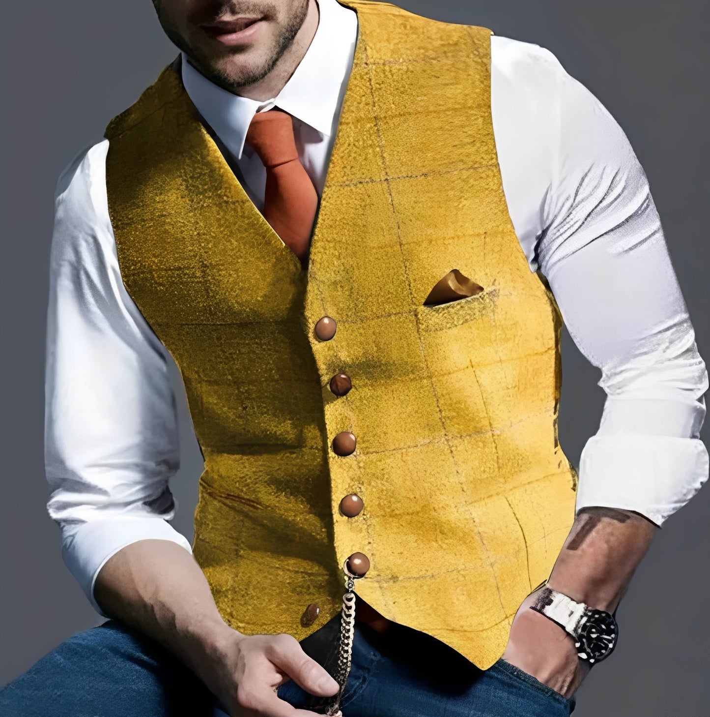 Classic Tailored Vest with Timeless Elegance