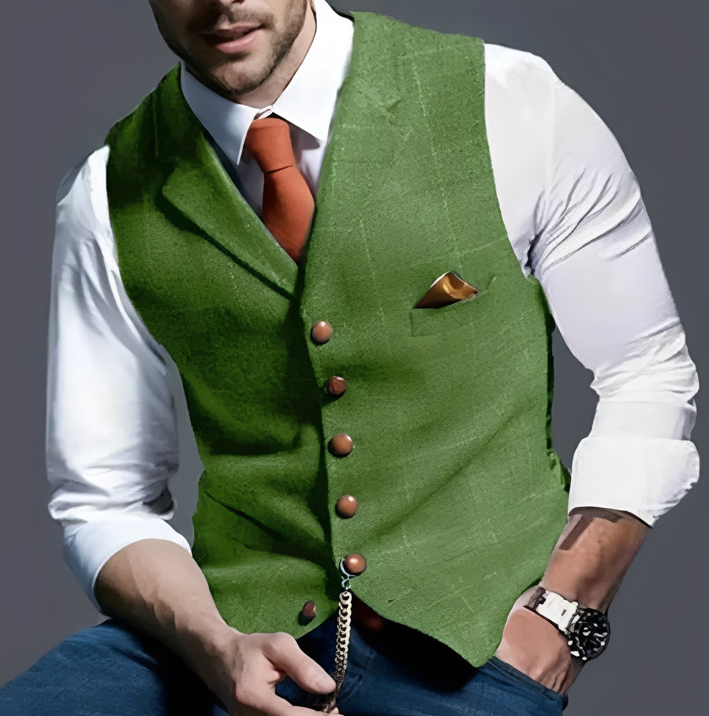 Classic Tailored Vest with Timeless Elegance