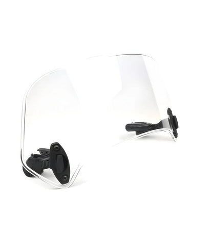 Customizable Motorcycle Windshield Attachment with Clamp System