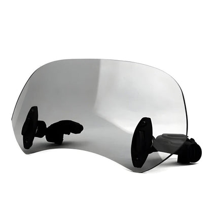 Customizable Motorcycle Windshield Attachment with Clamp System