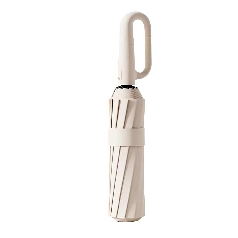 Compact Travel Umbrella with Reflective Safety Trim