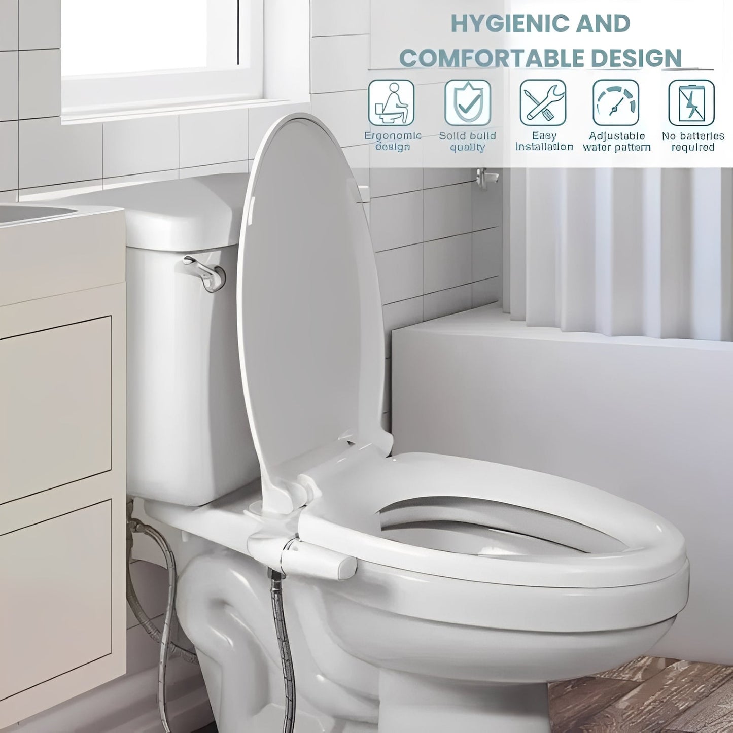 Smart Toilet Bidet Attachment with Dual Cleaning Modes