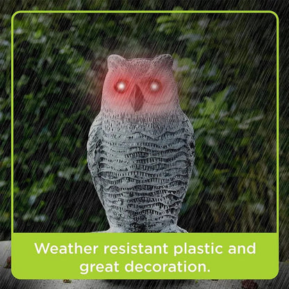 Predator Vision: Bird Deterrent Sculpture with Motion and Light