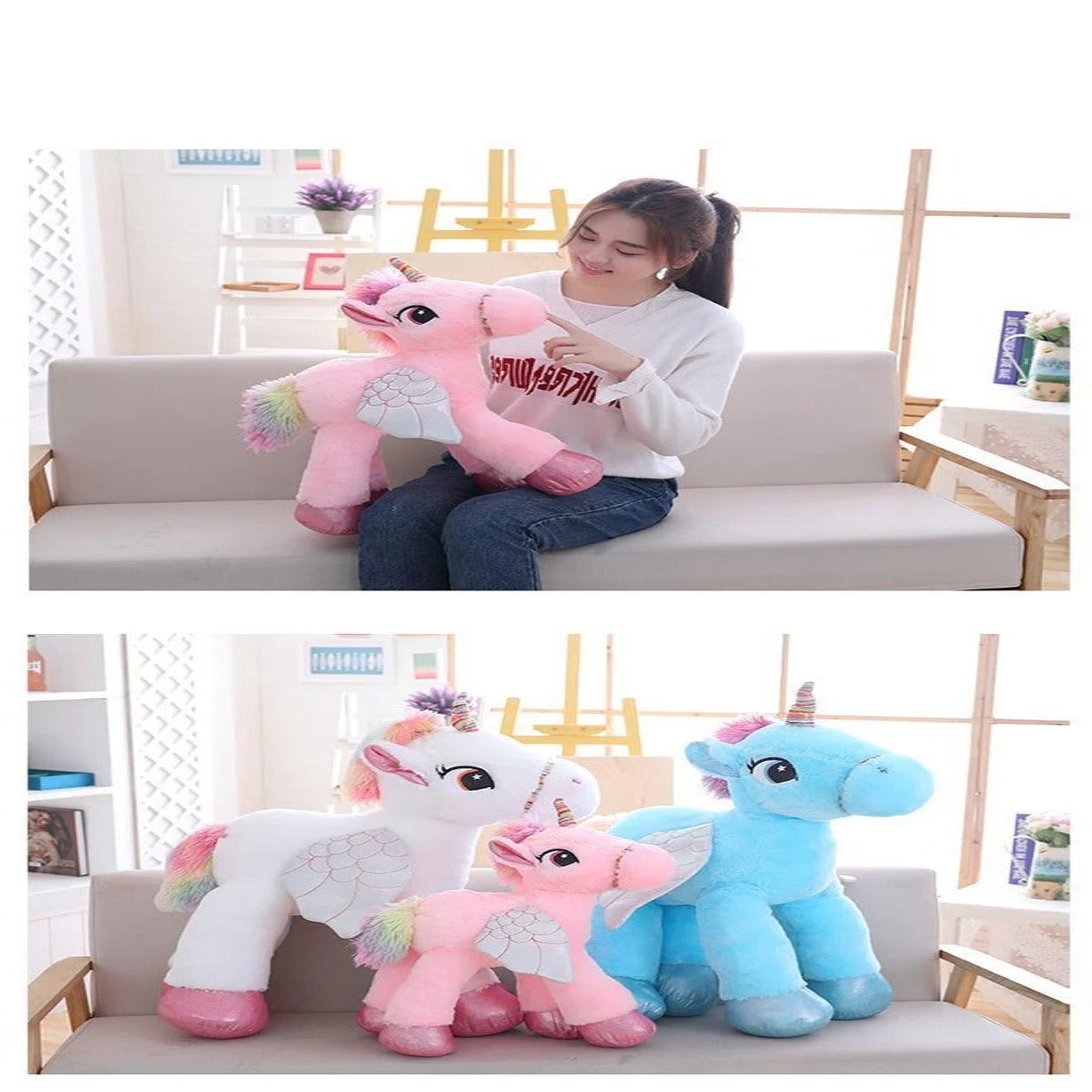 Enchanting Cuddle Buddy: Plush Unicorn Toy for Kids