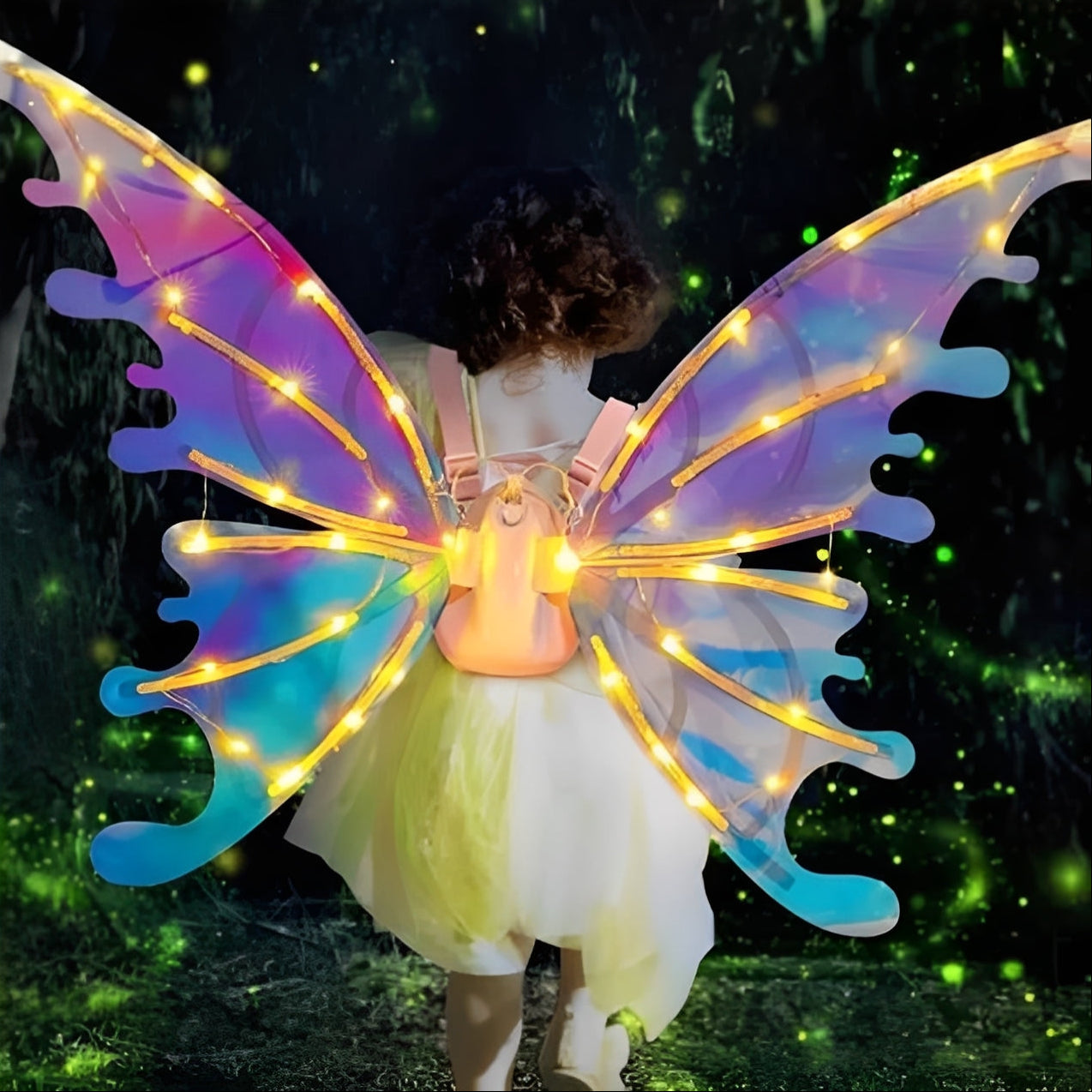 Whimsical Light-Up Fairy Wings for Enchanting Play