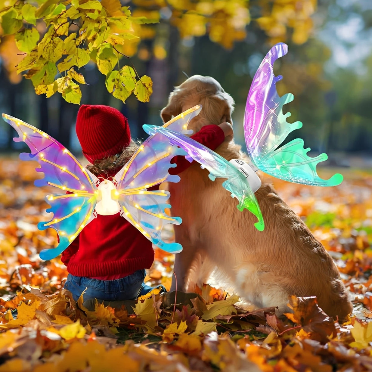 Whimsical Light-Up Fairy Wings for Enchanting Play