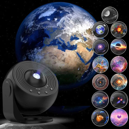 Celestial Dream Projector with Rotating Cosmic Scenes