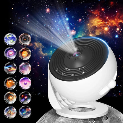Celestial Dream Projector with Rotating Cosmic Scenes