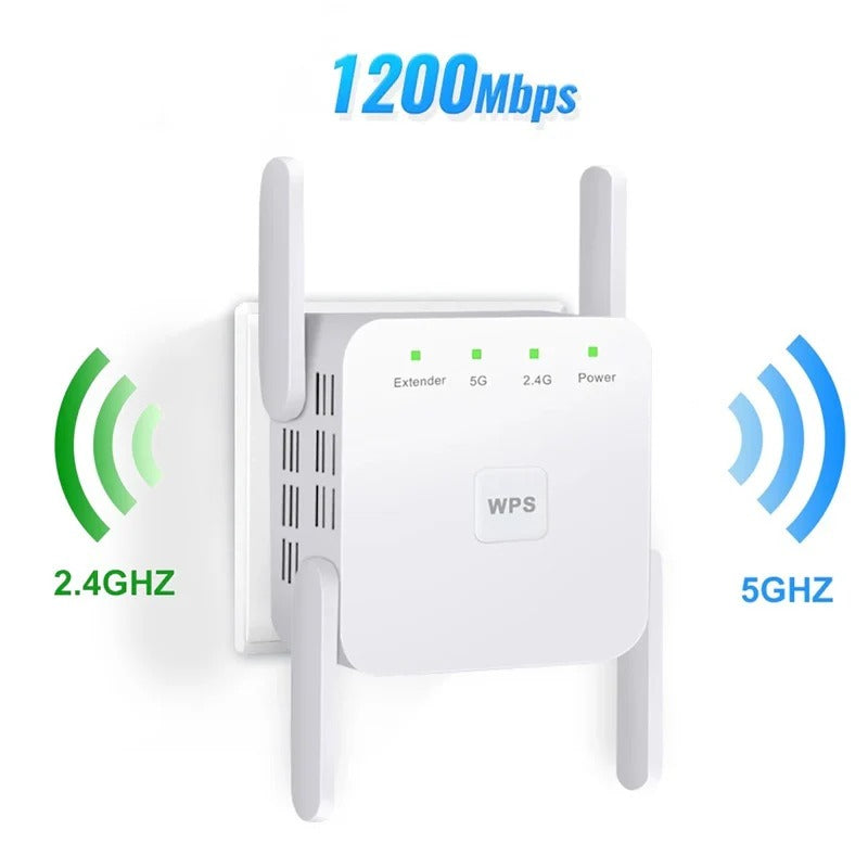 Seamless WiFi Range Extender and 5G Signal Enhancer