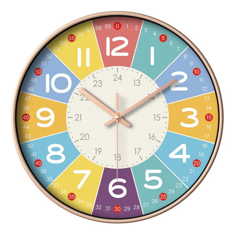 Whispering Time: Kid-Friendly Wall Clock for Peaceful Spaces