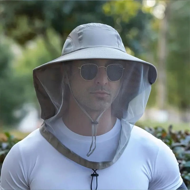 Sunshade Hat with Removable Bug Netting