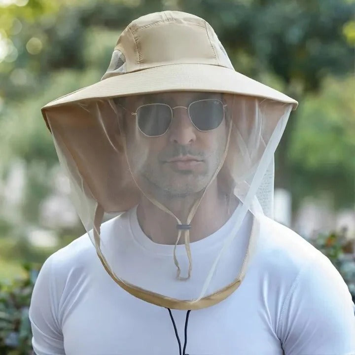 Sunshade Hat with Removable Bug Netting