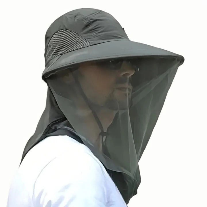 Sunshade Hat with Removable Bug Netting