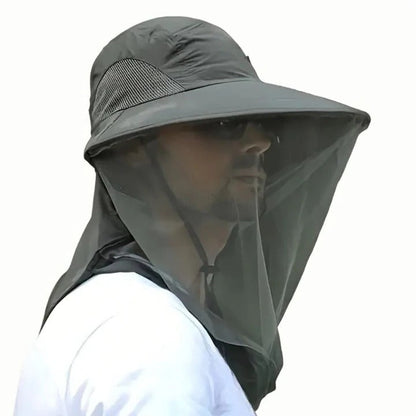 Sunshade Hat with Removable Bug Netting