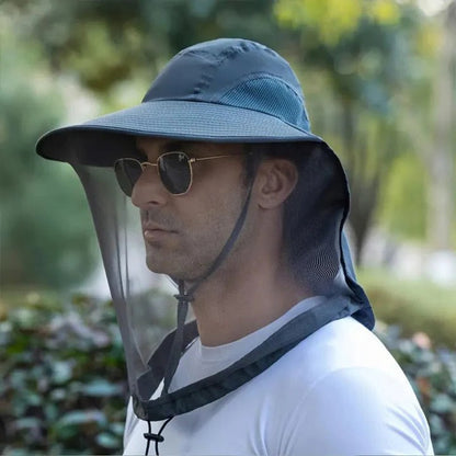 Sunshade Hat with Removable Bug Netting