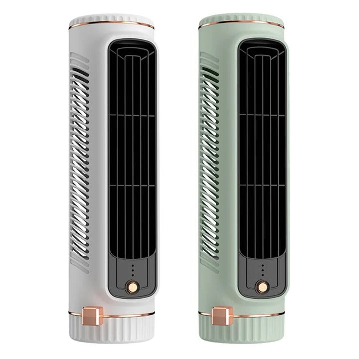 Compact Cordless Tower Fan with Rechargeable USB Power