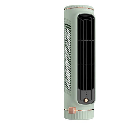 Compact Cordless Tower Fan with Rechargeable USB Power