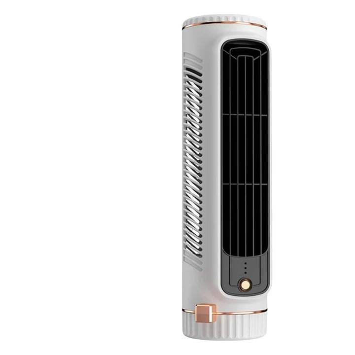 Compact Cordless Tower Fan with Rechargeable USB Power