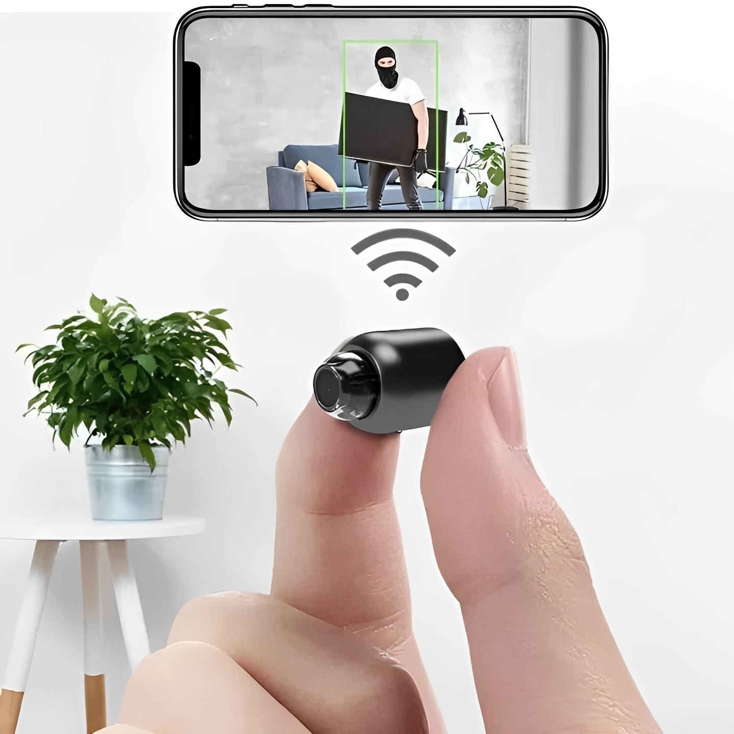 1080P HD Mini Surveillance Camera with Smart Motion Alerts
