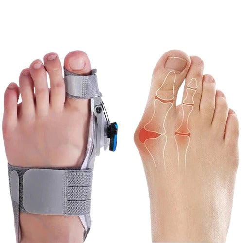 Ergonomic Toe Alignment Support with Adjustable Tension Control