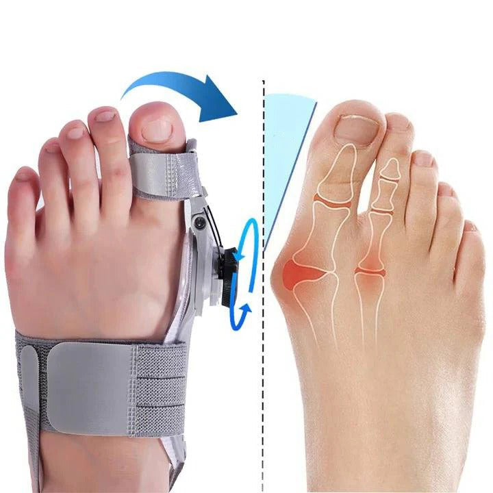 Ergonomic Toe Alignment Support with Adjustable Tension Control