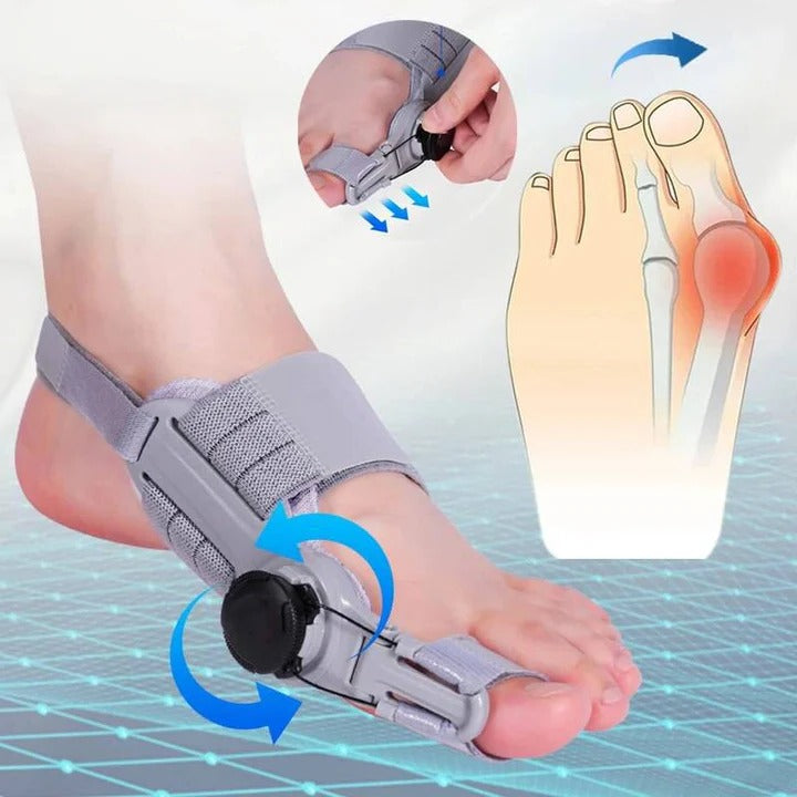 Ergonomic Toe Alignment Support with Adjustable Tension Control