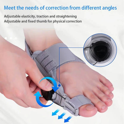Ergonomic Toe Alignment Support with Adjustable Tension Control