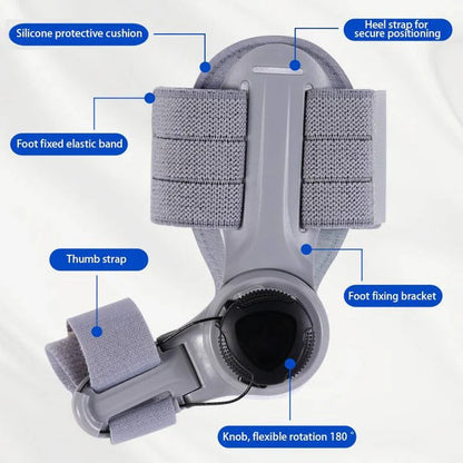 Ergonomic Toe Alignment Support with Adjustable Tension Control