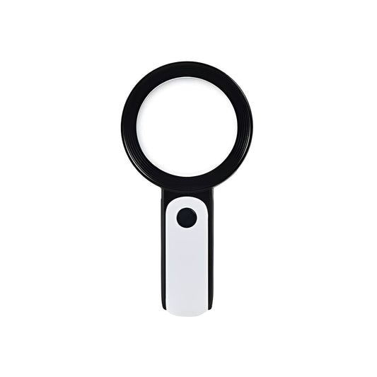 30x LED-Enhanced Handheld Magnifier for Clear Viewing