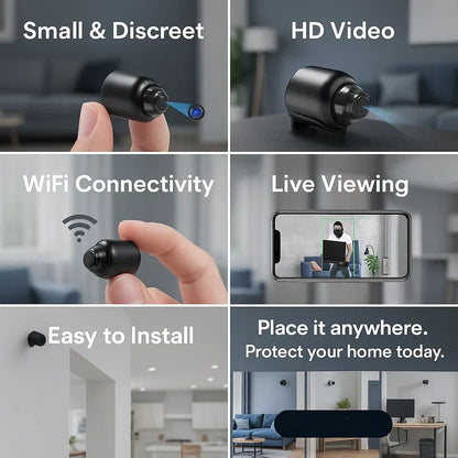 Compact 5G Security Camera with Smart WiFi Connectivity
