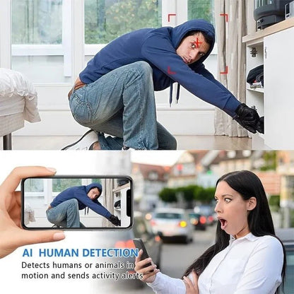 Compact 5G Security Camera with Smart WiFi Connectivity