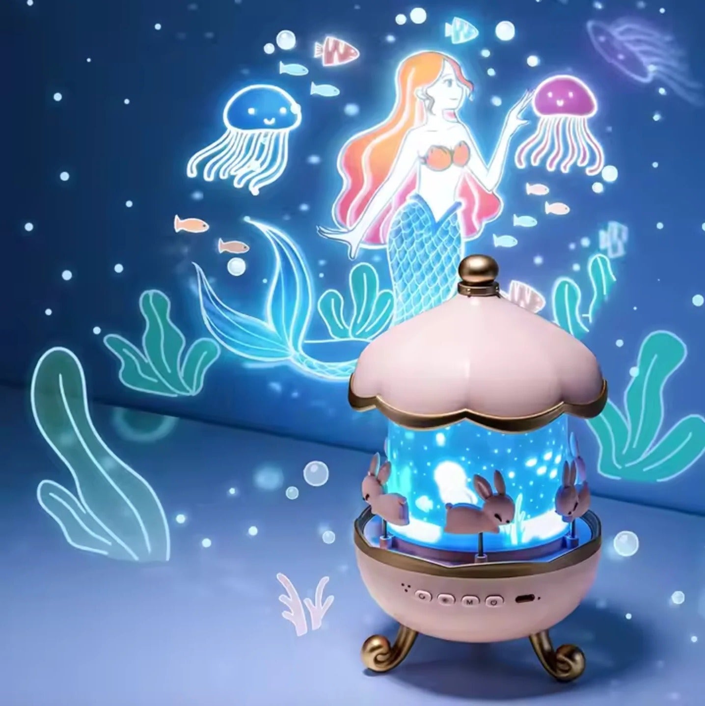 Enchanting Bluetooth Projector with Calming Night Light