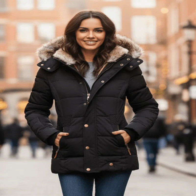 Stylish Insulated Winter Parka Jacket for Women