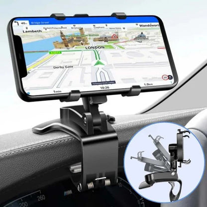 Versatile Car Phone Holder with Adjustable Mounting System