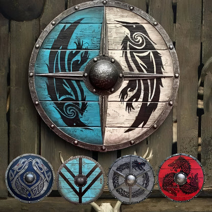 Personalized Raven Shield for Viking Enthusiasts