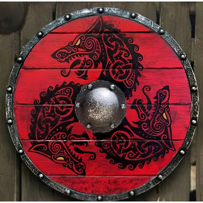 Personalized Raven Shield for Viking Enthusiasts
