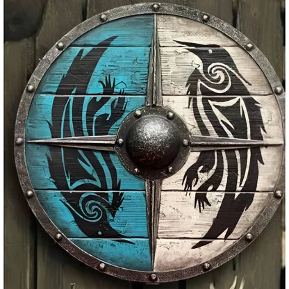 Personalized Raven Shield for Viking Enthusiasts
