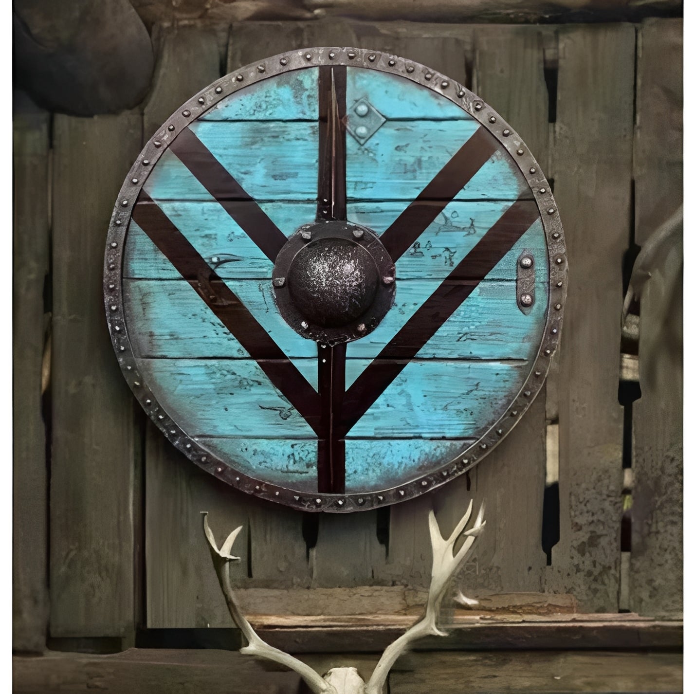 Personalized Raven Shield for Viking Enthusiasts