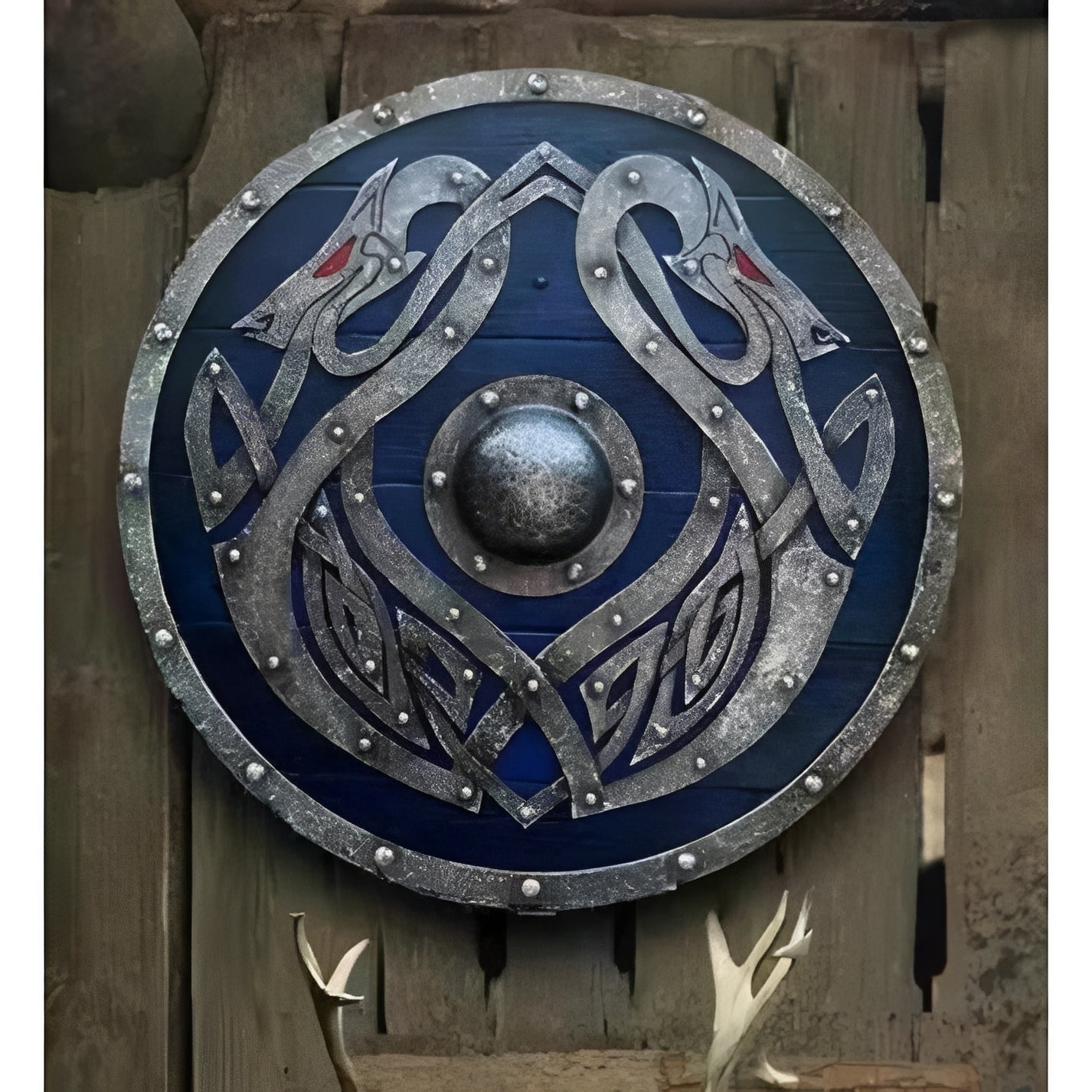 Personalized Raven Shield for Viking Enthusiasts