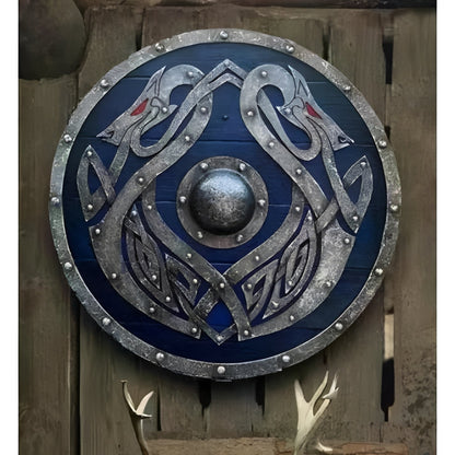Personalized Raven Shield for Viking Enthusiasts