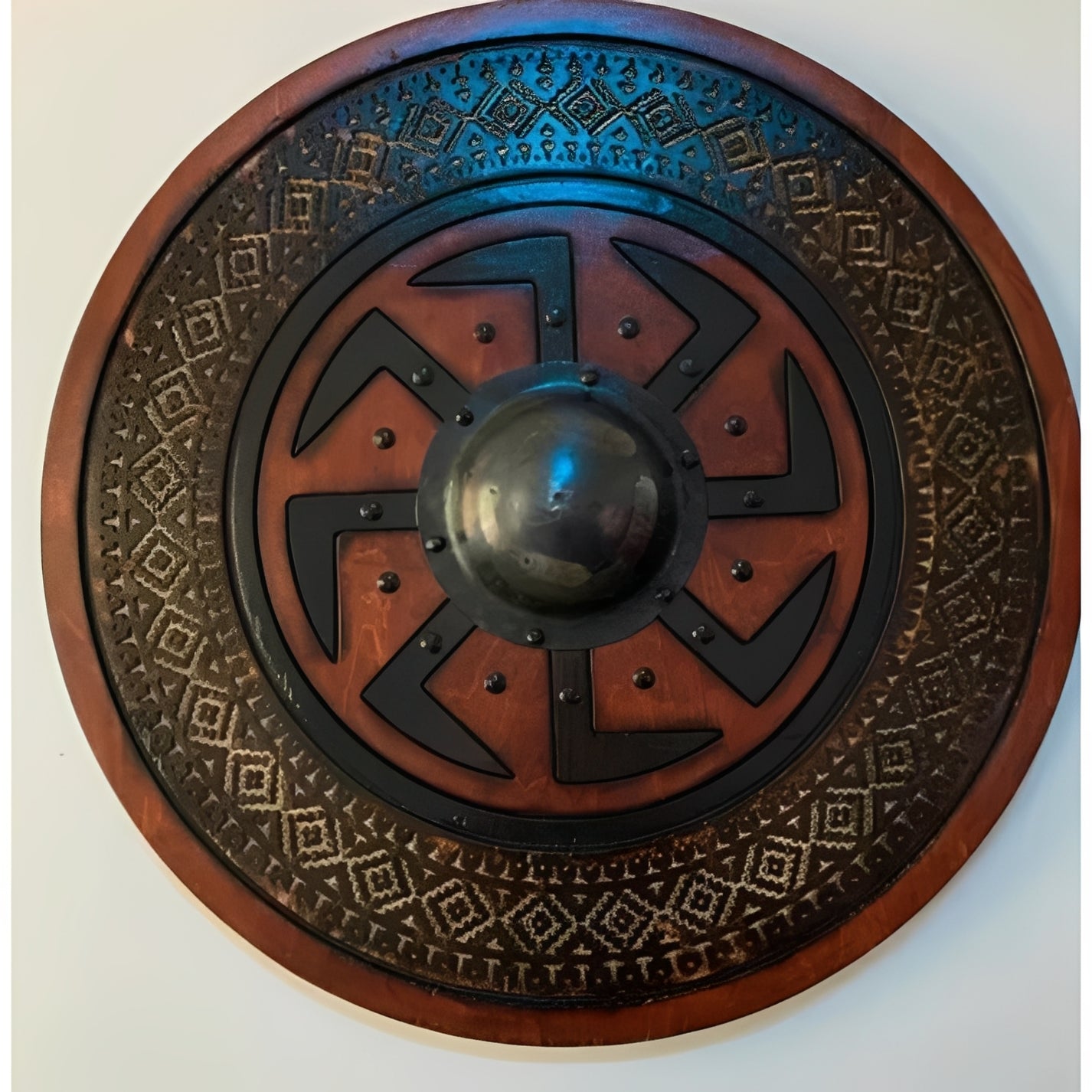 Personalized Raven Shield for Viking Enthusiasts
