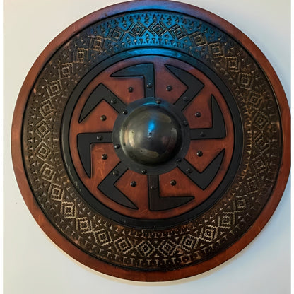 Personalized Raven Shield for Viking Enthusiasts