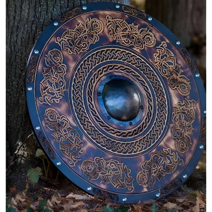 Personalized Raven Shield for Viking Enthusiasts