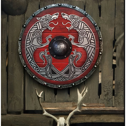 Personalized Raven Shield for Viking Enthusiasts