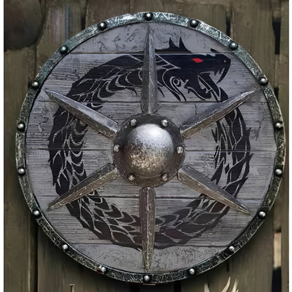 Personalized Raven Shield for Viking Enthusiasts